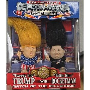Trump vs Little Kim figurines new still in box